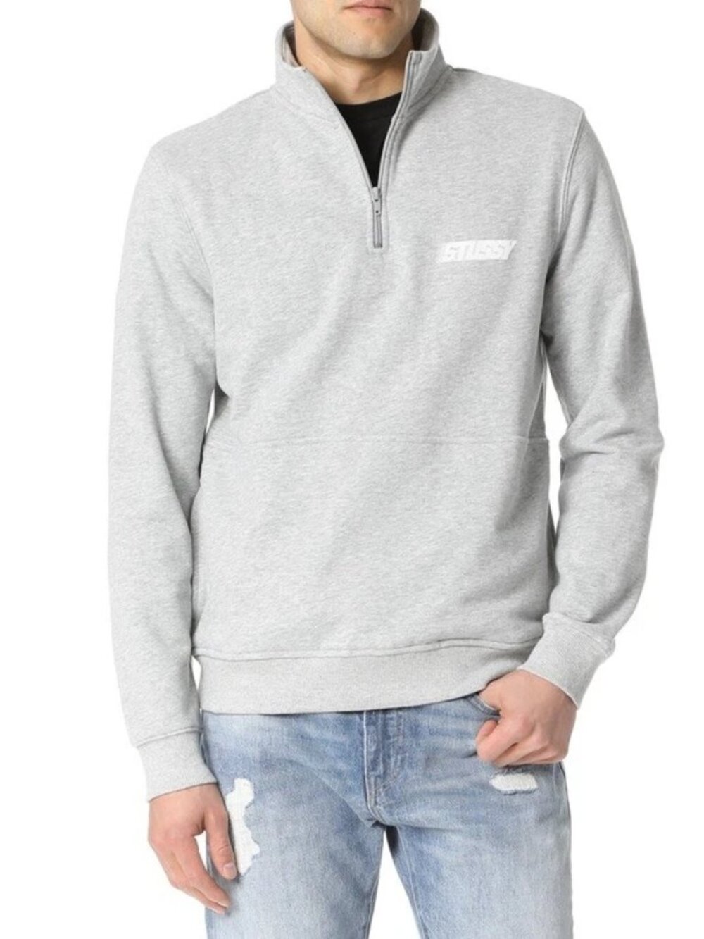 Stussy International 1/4 Zip Pullover Jacket / Sweatshirt Size S